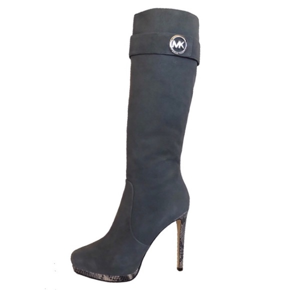 Michael Kors Shoes - MICHAEL KORS 💯% Real Genuine Suede & Leather Knee High CAROLINE TALL BOOT .